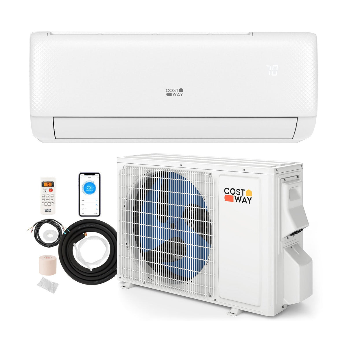 X-Pro 35000 BTU 3 Zone 22.5 SEER2 Concealed Ducted Mini Split AC
