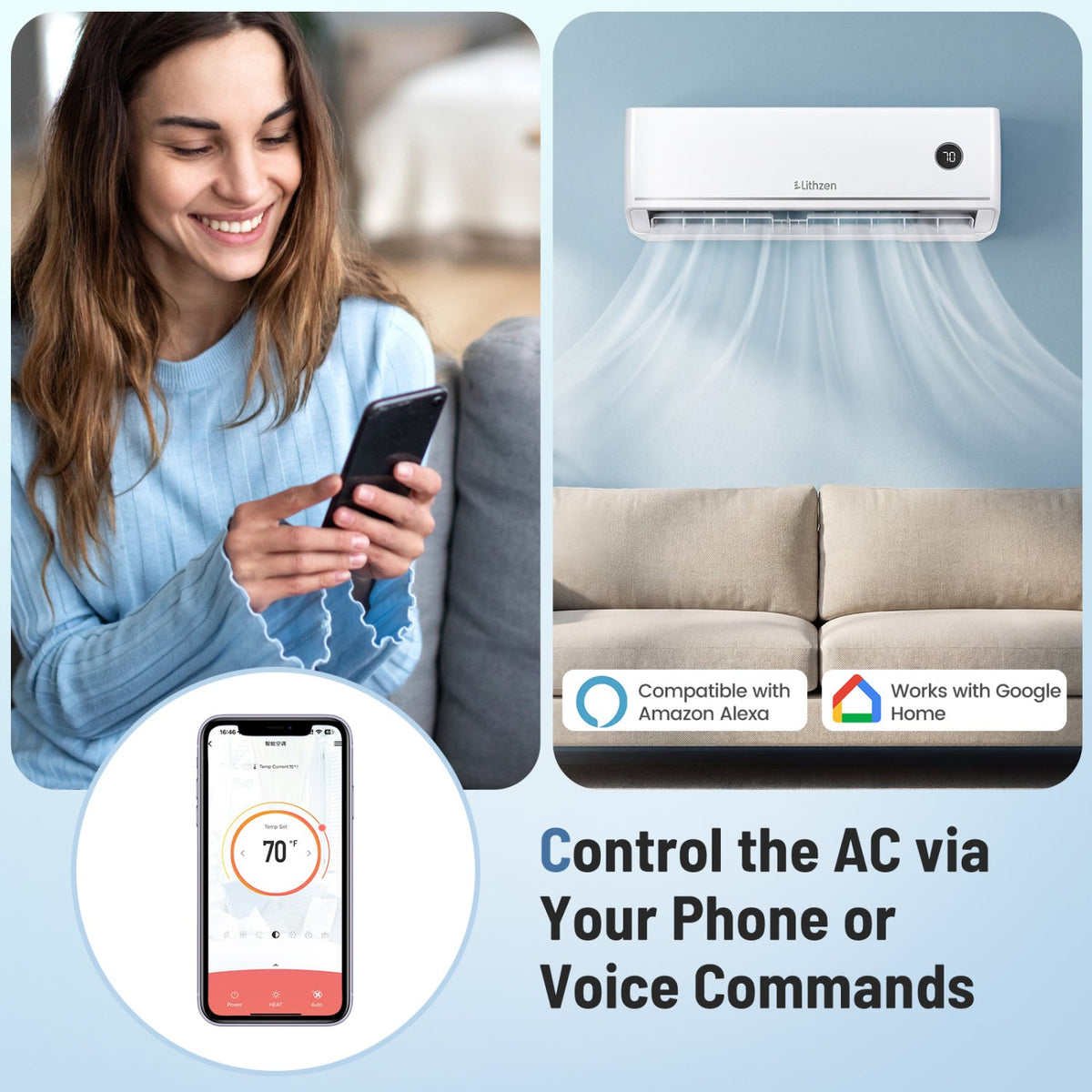 Aire Acondicionado Minisplit 12000 BTU 18.1 SEER2 115V