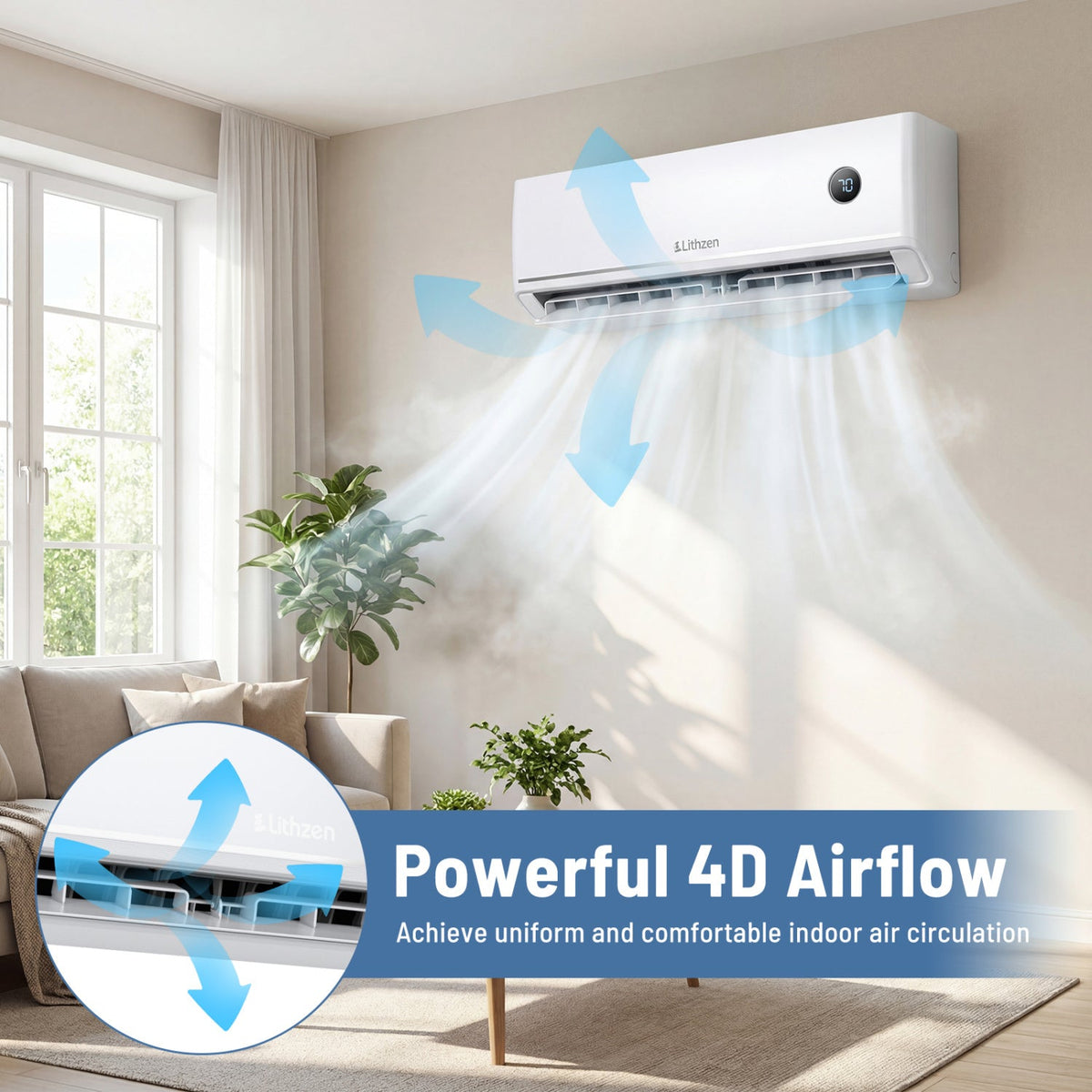 Aire Acondicionado Minisplit 12000 BTU 18.1 SEER2 115V