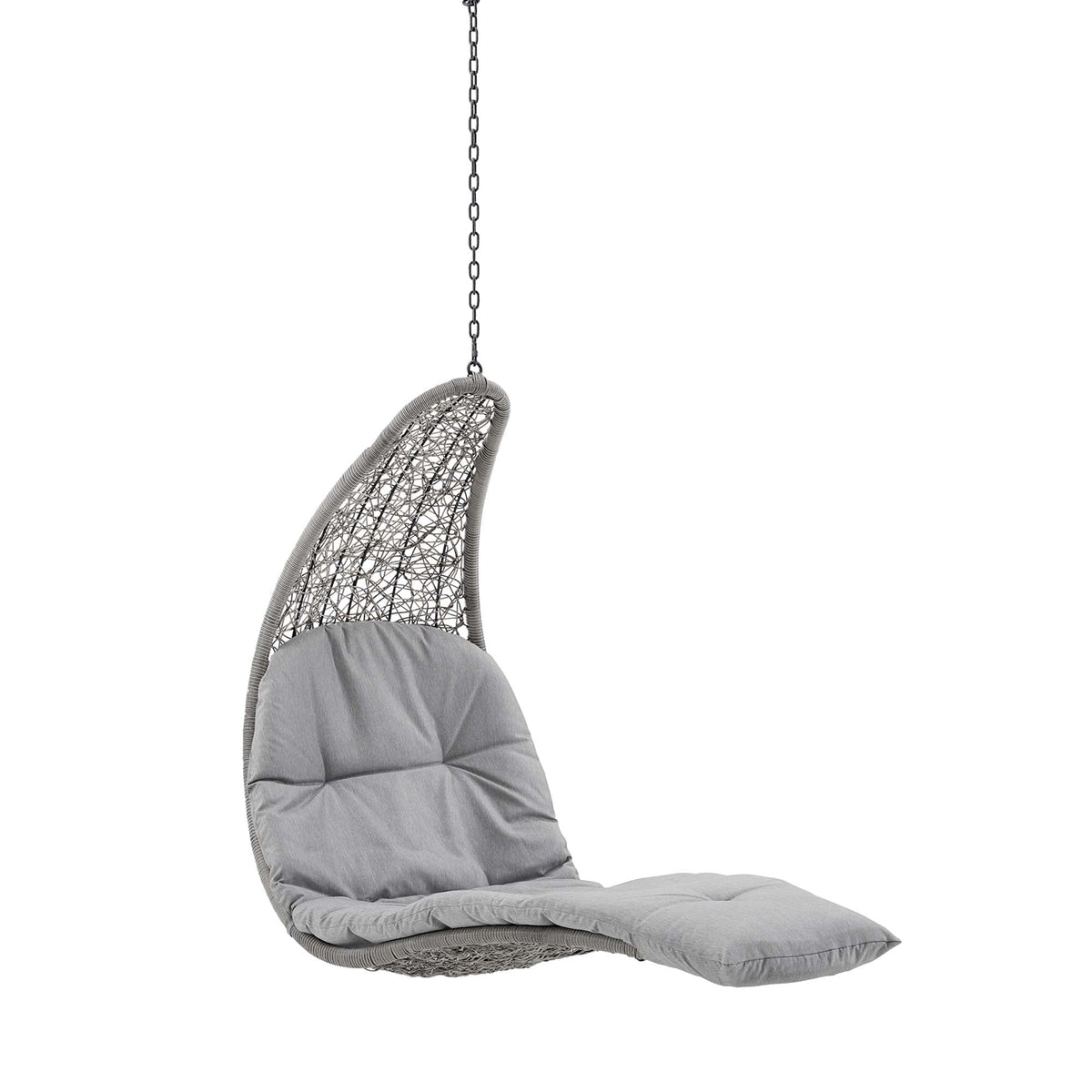 Landscape Hanging Chaise Lounge Outdoor Patio Swing Chair by Modway
