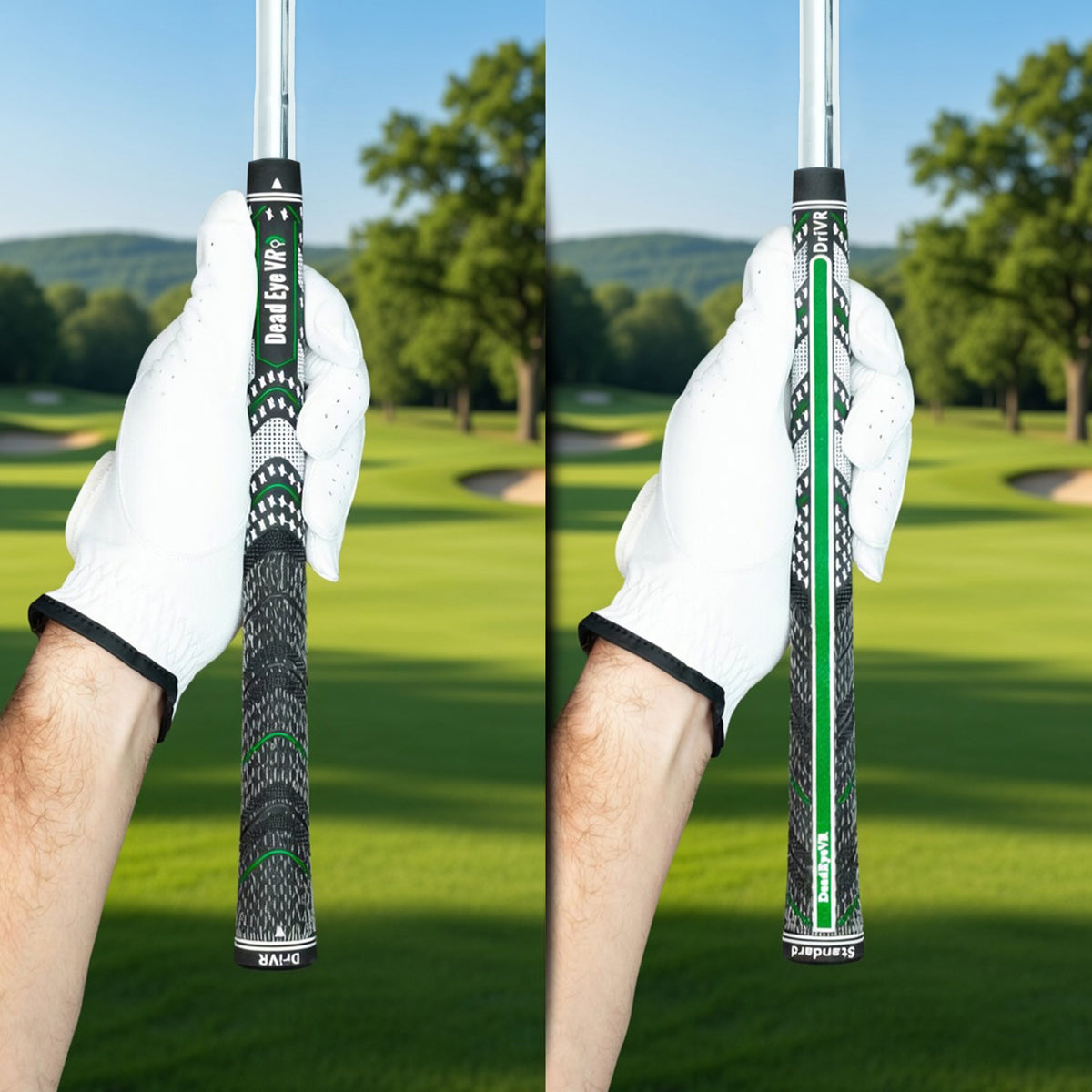 DriVR Elite Chrome - Stepped Steel Weighted Golf Club - Compatible with Quest 2, 3/3s, and Pro
