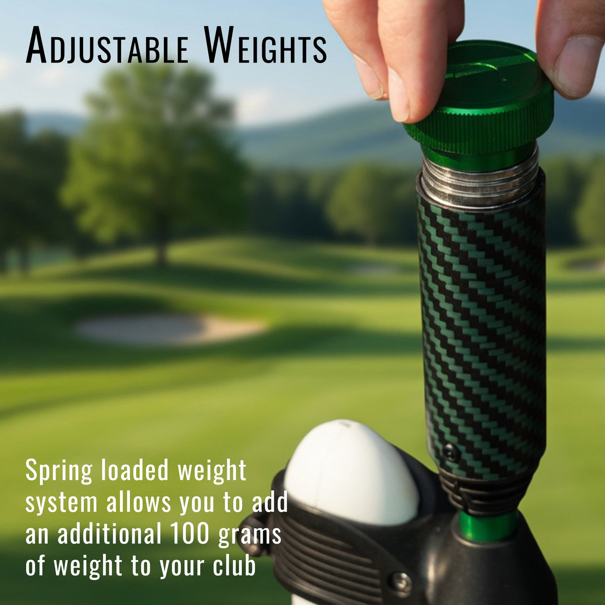 DriVR Elite Chrome - Stepped Steel Weighted Golf Club - Compatible with Quest 2, 3/3s, and Pro