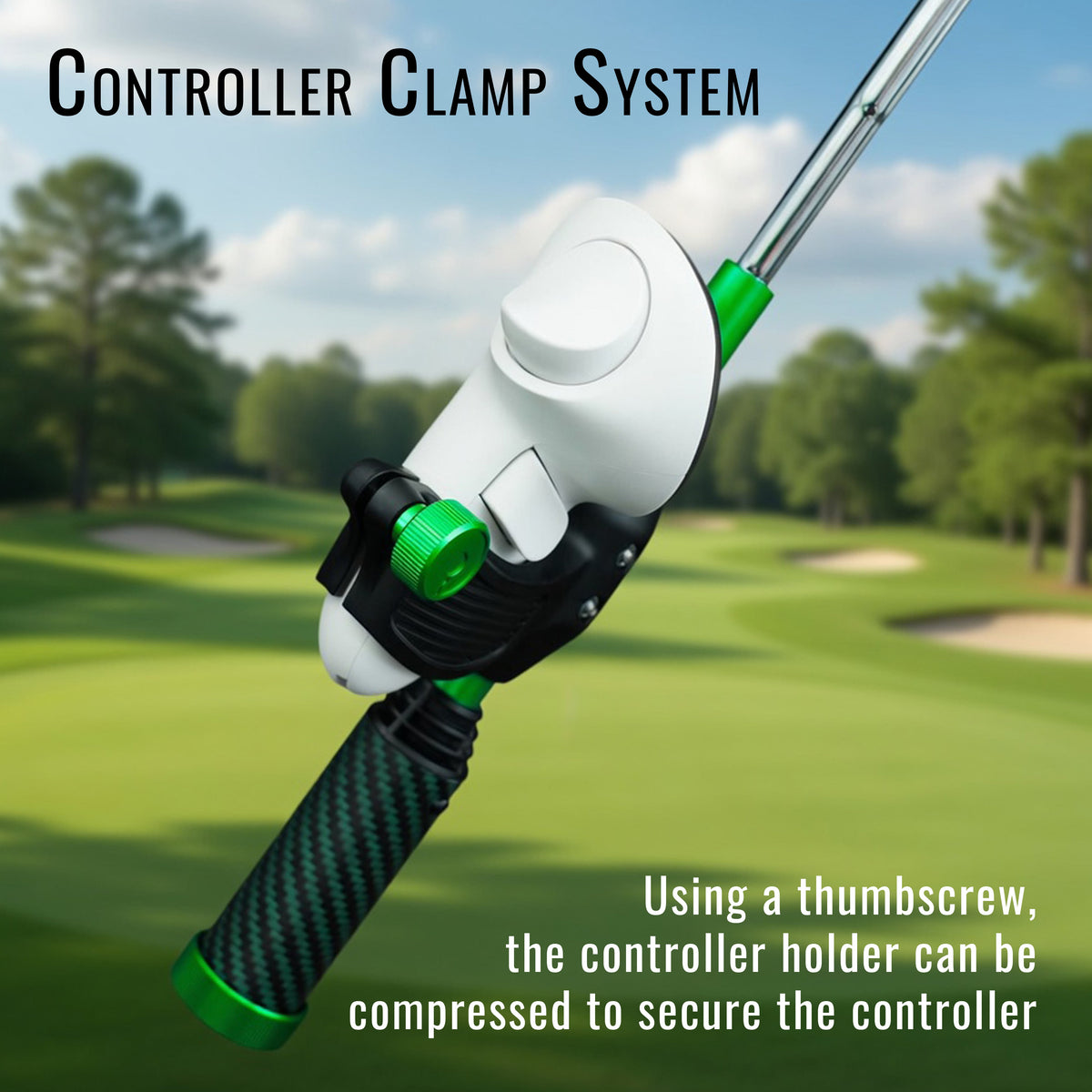 DriVR Elite Chrome - Stepped Steel Weighted Golf Club - Compatible with Quest 2, 3/3s, and Pro
