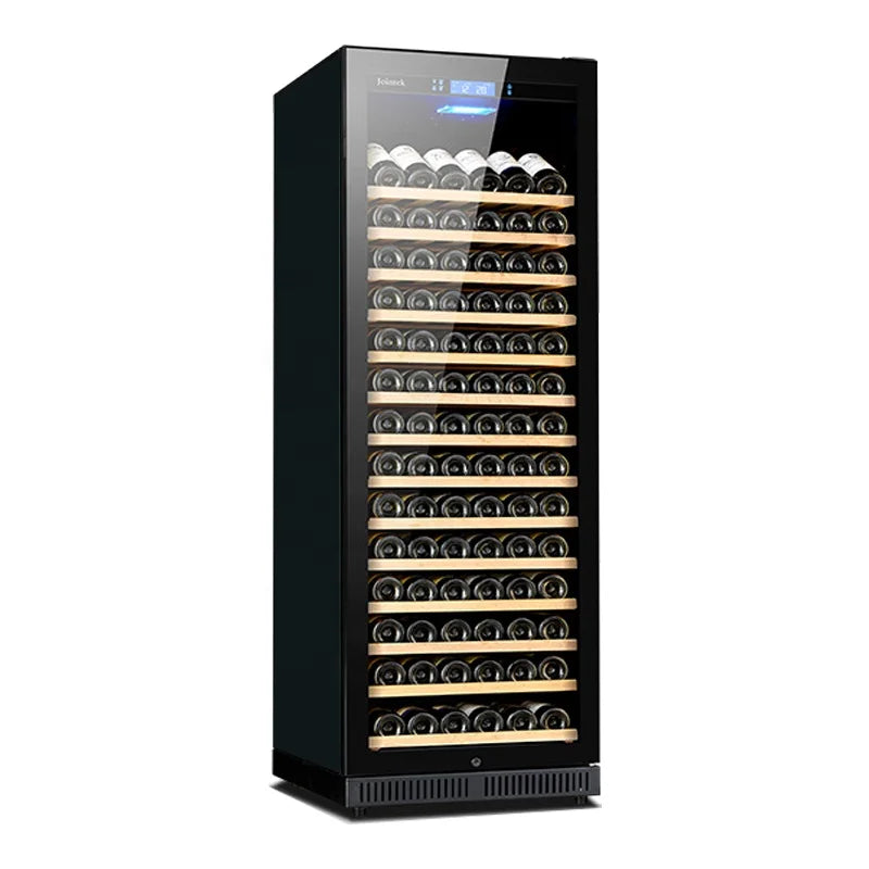 168 Bottle Built In Wine Cellar Horizontal Wine Cooler Fridge Kitchen Single Zone Refrigerator for Home Bar Club Storage
