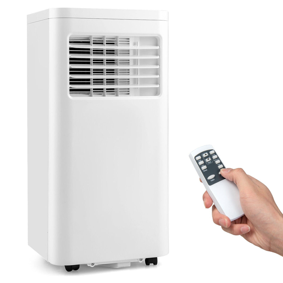 Portable Air Conditioner 5000 BTU Cools 250 Sq Ft with Remote
