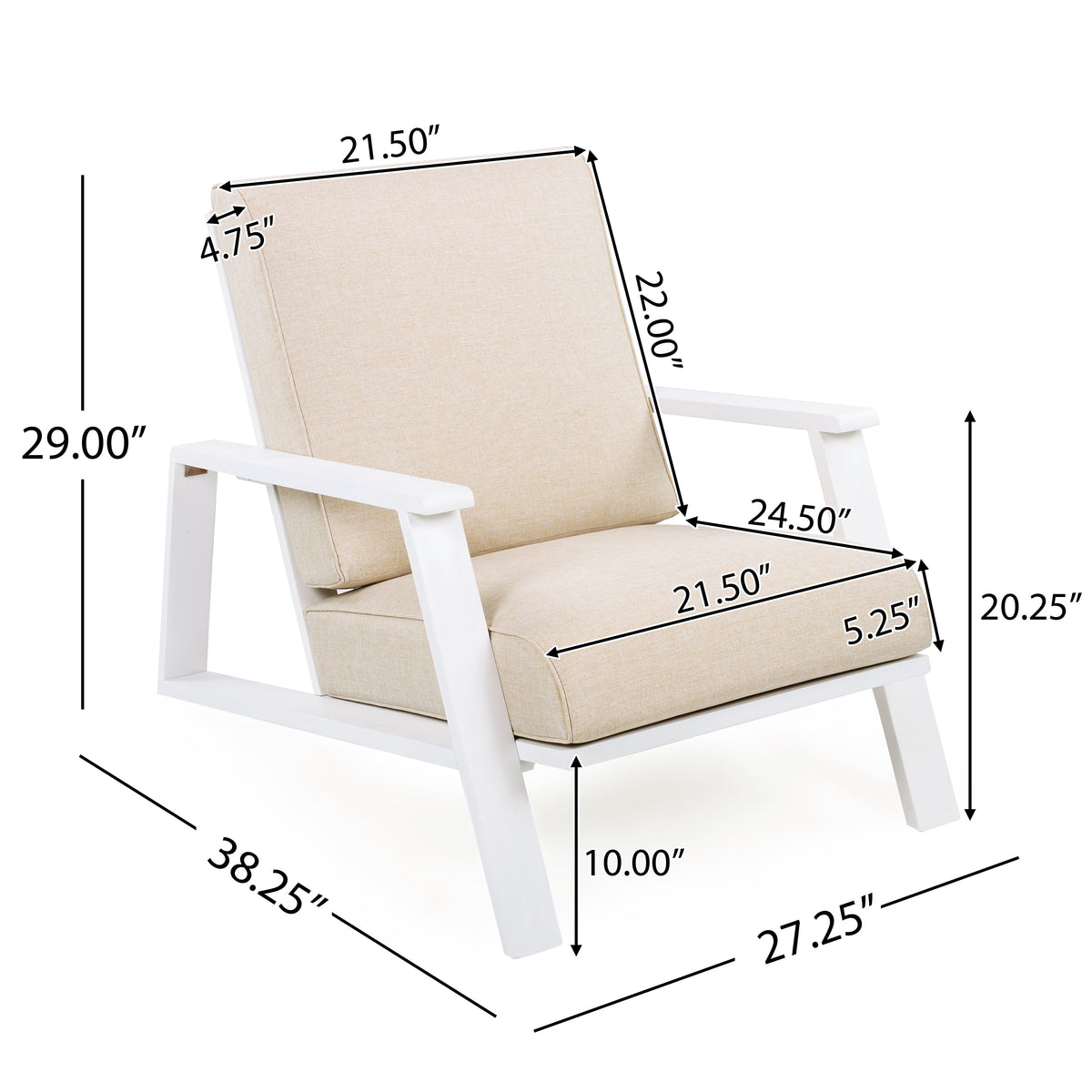 Patio Lounge Chair Set of 2