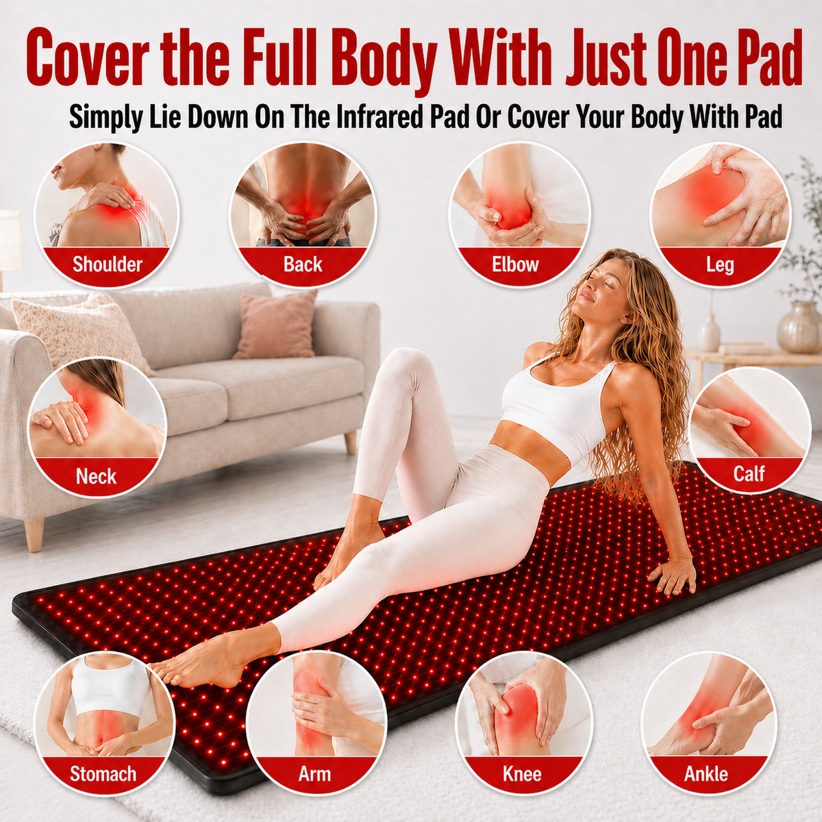 FullGlow™ 180 Full Body Red Light & Near Infrared Mat