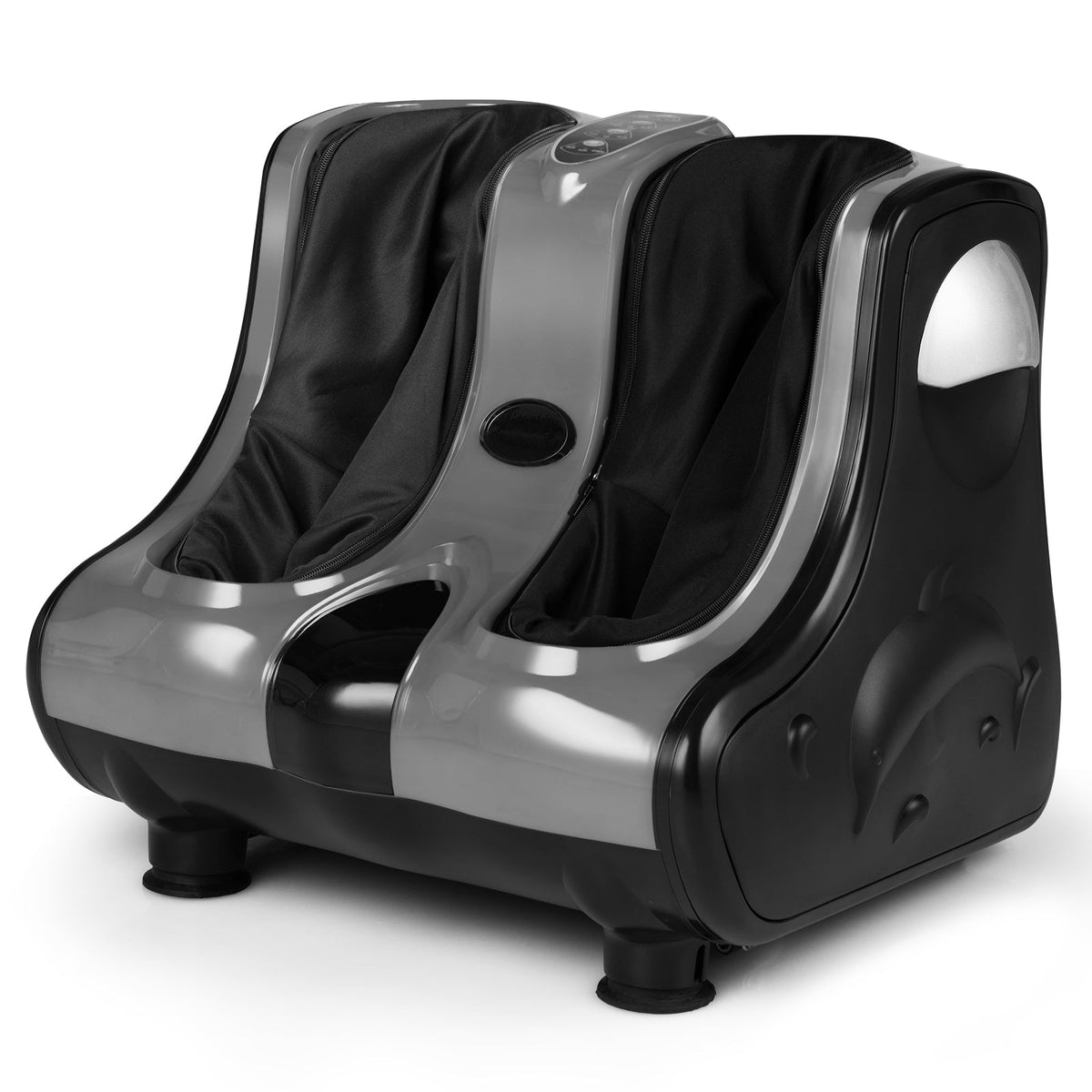 Foot and Calf Massager Shiatsu Foot Massager Machine with Tilt Base-Gray