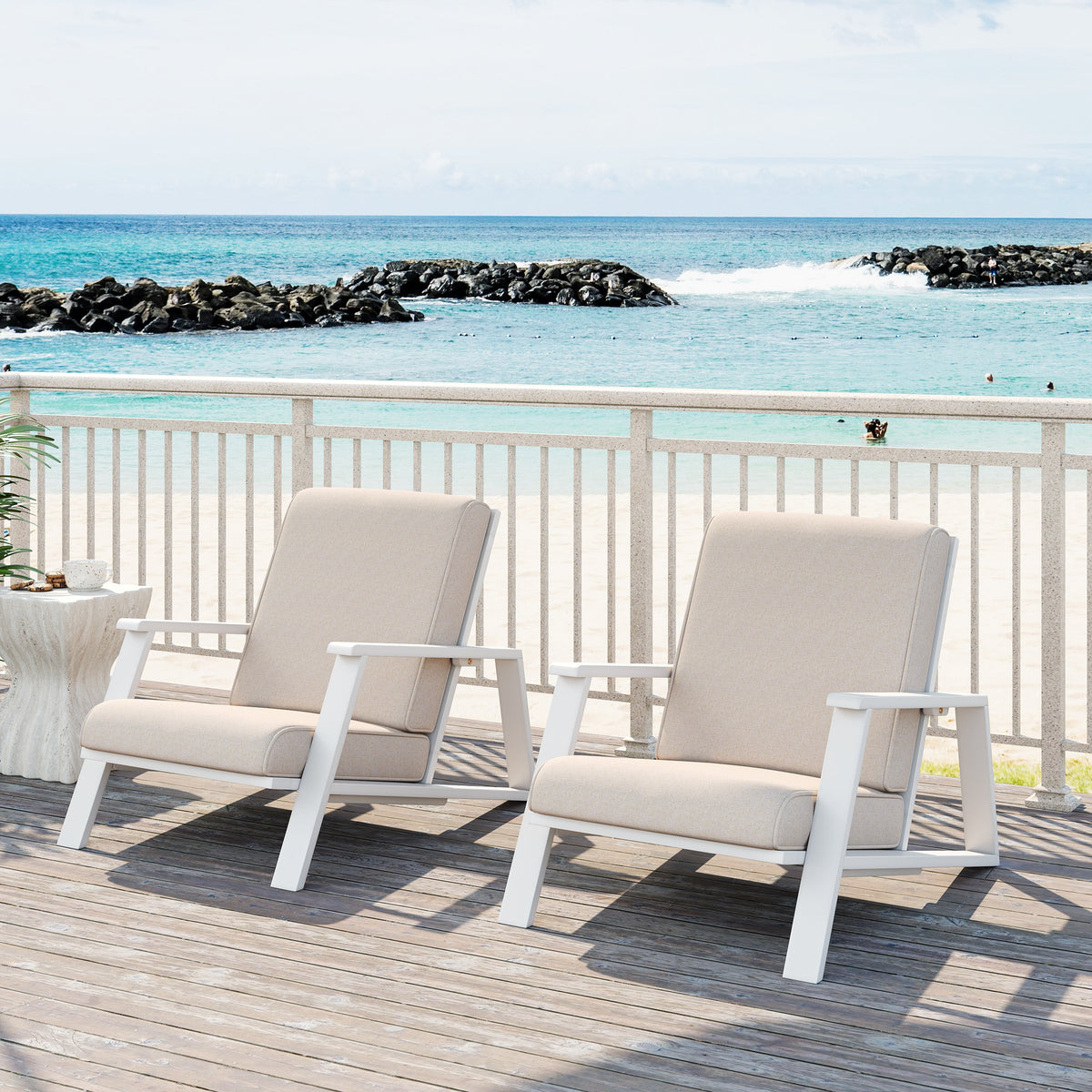 Patio Lounge Chair Set of 2